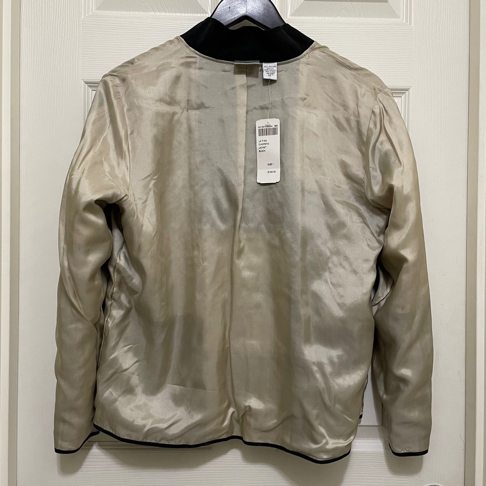 NEW Chicos Linen Silk Patchwork Jacket Safari Gir… - image 6